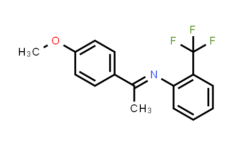 1-(4-methoxyphenyl)-N-[2-(trifluoromethyl)phenyl]ethanimine