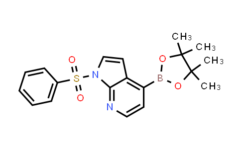 1-(Benzenesulfonyl)-4-(4,4,5,5-tetramethyl-1,3,2-dioxaborolan-2-yl)pyrrolo[2,3-b]pyridine