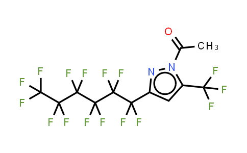 1-Acetyl-3(5)-perfluorohexyl-5(3)-(trifluoromethyl)pyrazole