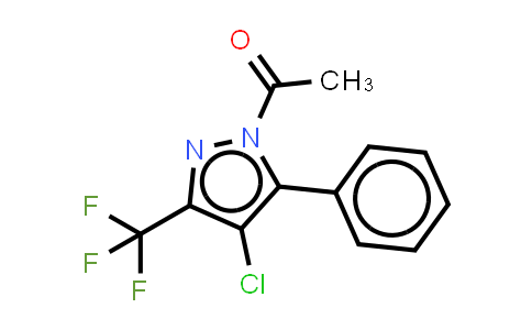 1-Acetyl-4-chloro-5(3)-phenyl-3(5)-(trifluoromethyl)pyrazole