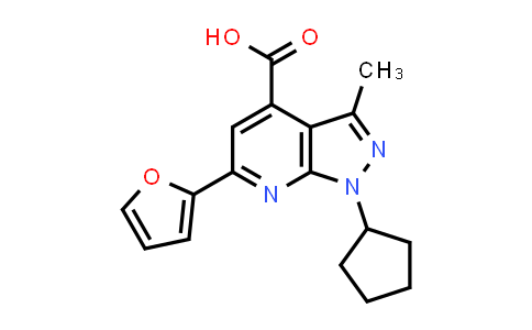 1-Cyclopentyl-6-(2-furyl)-3-methyl-1H-pyrazolo[3,4-b]pyridine-4-carboxylic acid