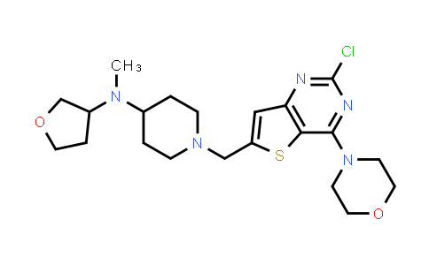1-[(2-chloro-4-morpholino-thieno[3,2-d]pyrimidin-6-yl)methyl]-N-methyl-N-tetrahydrofuran-3-yl-piperidin-4-amine