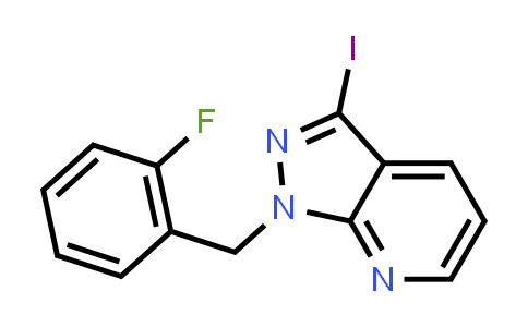 1-[(2-Fluorophenyl)methyl]-3-iodo-pyrazolo[3,4-b]pyridine