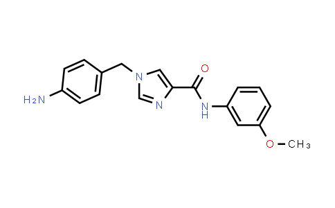1-[(4-Aminophenyl)methyl]-N-(3-methoxyphenyl)imidazole-4-carboxamide
