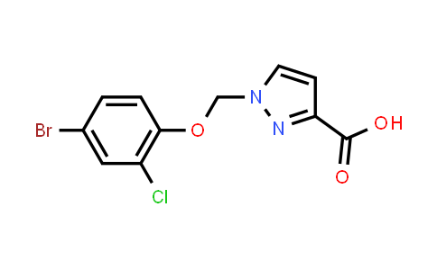 1-[(4-Bromo-2-chlorophenoxy)methyl]-1H-pyrazole-3-carboxylic acid