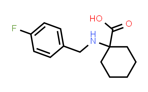 1-[(4-Fluorophenyl)methylamino]cyclohexanecarboxylic acid