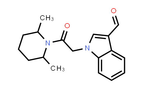 1-[2-(2,6-Dimethyl-1-piperidyl)-2-oxo-ethyl]indole-3-carbaldehyde