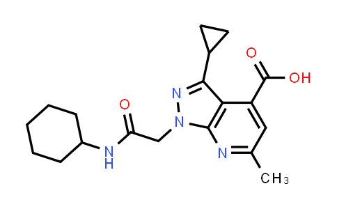 1-[2-(Cyclohexylamino)-2-oxoethyl]-3-cyclopropyl-6-methyl-1H-pyrazolo[3,4-b]pyridine-4-carboxylic acid