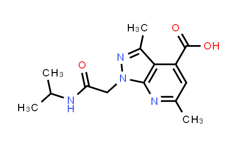 1-[2-(Isopropylamino)-2-oxoethyl]-3,6-dimethyl-1H-pyrazolo[3,4-b]pyridine-4-carboxylic acid