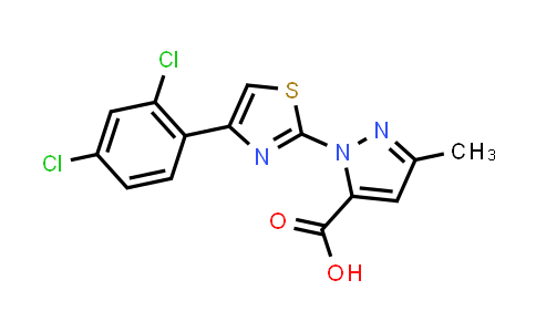 1-[4-(2,4-Dichlorophenyl)-1,3-thiazol-2-yl]-3-methyl-1H-pyrazole-5-carboxylic acid