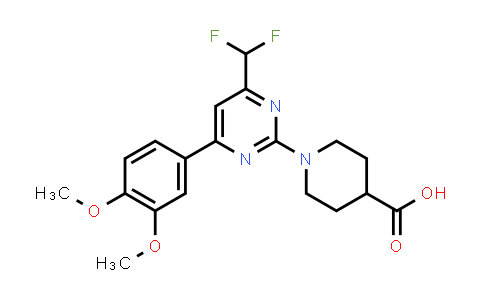 1-[4-(Difluoromethyl)-6-(3,4-dimethoxyphenyl)pyrimidin-2-yl]piperidine-4-carboxylic acid