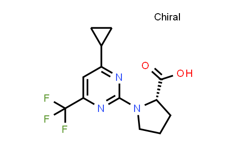 1-[4-Cyclopropyl-6-(trifluoromethyl)pyrimidin-2-yl]proline