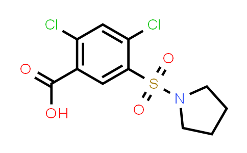 2,4-Dichloro-5-(pyrrolidin-1-ylsulfonyl)benzoic acid