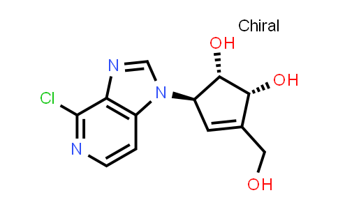 (1S,2R,5R)-5-(4-chloroimidazo[4,5-c]pyridin-1-yl)-3-(hydroxymethyl)cyclopent-3-ene-1,2-diol