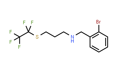 (2-Bromo-benzyl)-(3-pentafluoroethylsulfanylpropyl)-amine