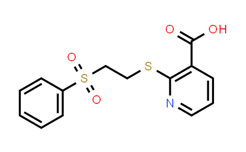 2-(2-(Phenylsulphonyl)ethylthio)nicotinic acid