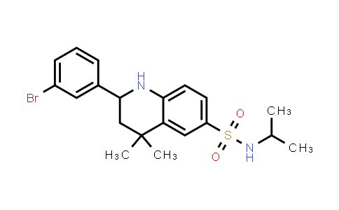 2-(3-Bromophenyl)-N-isopropyl-4,4-dimethyl-2,3-dihydro-1H-quinoline-6-sulfonamide