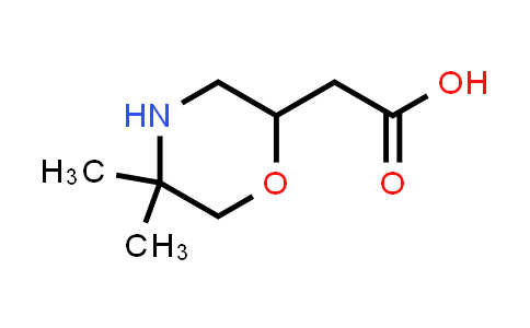 2-(5,5-Dimethylmorpholin-2-yl)acetic acid