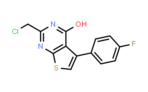 2-(Chloromethyl)-5-(4-fluorophenyl)thieno[2,3-d]pyrimidin-4-ol
