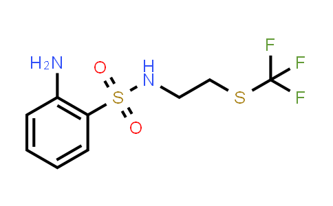 2-Amino-N-(2-(trifluoromethylthio)ethyl)benzenesulfonamide