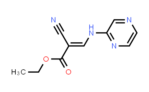 2-Cyano-3-(pyrazin-2-ylamino)-acrylic acid ethyl ester