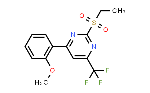 2-ethylsulfonyl-4-(2-methoxyphenyl)-6-(trifluoromethyl)pyrimidine