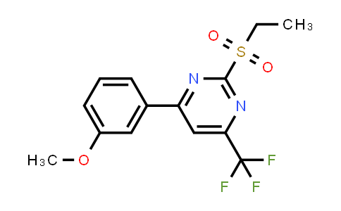 2-ethylsulfonyl-4-(3-methoxyphenyl)-6-(trifluoromethyl)pyrimidine