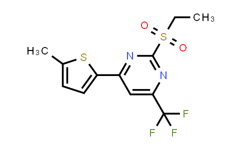 2-ethylsulfonyl-4-(5-methyl-2-thienyl)-6-(trifluoromethyl)pyrimidine