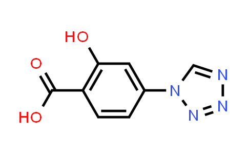 2-Hydroxy-4-(tetrazol-1-yl)benzoic acid