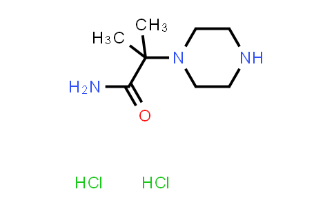 2-methyl-2-piperazin-1-yl-propanamide dihydrochloride