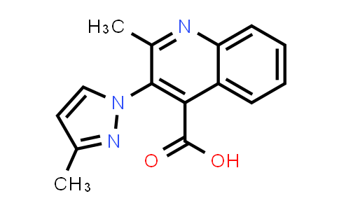 2-Methyl-3-(3-methyl-1H-pyrazol-1-yl)quinoline-4-carboxylic acid