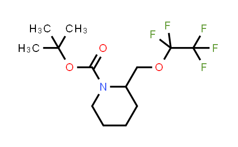 2-Pentafluoroethyloxymethyl-piperidine-1-carboxylic acid tert-butyl ester