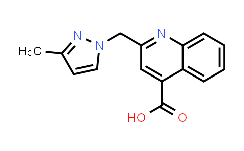 2-[(3-Methyl-1H-pyrazol-1-yl)methyl]quinoline-4-carboxylic acid