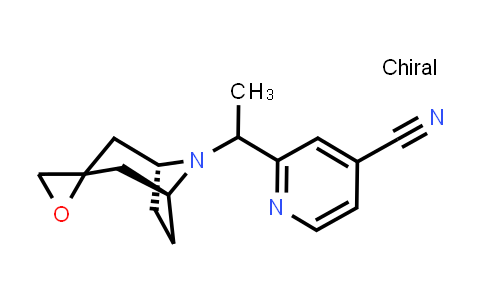2-[1-[(1S,5R)-spiro[8-azabicyclo[3.2.1]octane-3,2'-oxirane]-8-yl]ethyl]pyridine-4-carbonitrile