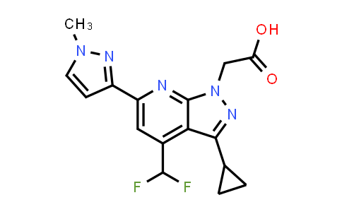 2-[3-Cyclopropyl-4-(difluoromethyl)-6-(1-methylpyrazol-3-yl)pyrazolo[3,4-b]pyridin-1-yl]acetic acid