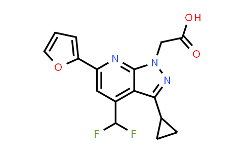 2-[3-Cyclopropyl-4-(difluoromethyl)-6-(2-furyl)pyrazolo[3,4-b]pyridin-1-yl]acetic acid