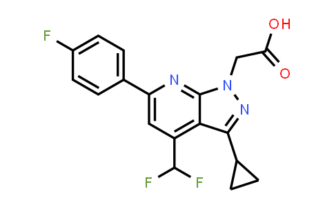 2-[3-Cyclopropyl-4-(difluoromethyl)-6-(4-fluorophenyl)pyrazolo[3,4-b]pyridin-1-yl]acetic acid