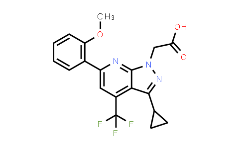2-[3-Cyclopropyl-6-(2-methoxyphenyl)-4-(trifluoromethyl)pyrazolo[3,4-b]pyridin-1-yl]acetic acid