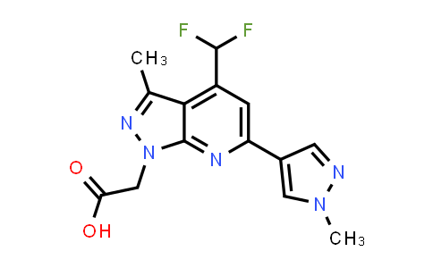 2-[4-(Difluoromethyl)-3-methyl-6-(1-methylpyrazol-4-yl)pyrazolo[3,4-b]pyridin-1-yl]acetic acid