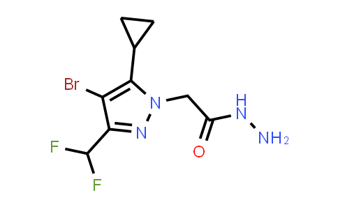 2-[4-bromo-5-cyclopropyl-3-(difluoromethyl)pyrazol-1-yl]acetohydrazide