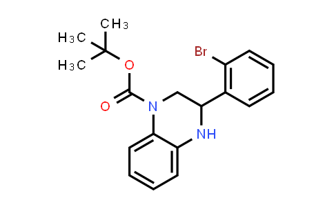 3-(2-Bromo-phenyl)-3,4-dihydro-2H-quinoxaline-1-carboxylic acid tert-butyl ester
