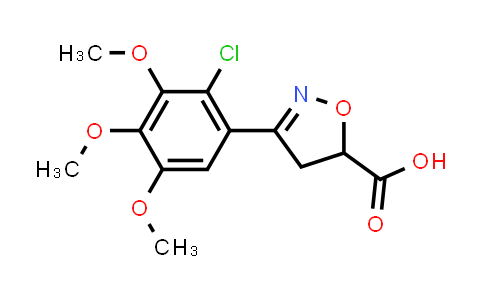 3-(2-Chloro-3,4,5-trimethoxyphenyl)-4,5-dihydroisoxazole-5-carboxylic acid