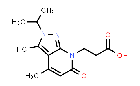 3-(2-Isopropyl-3,4-dimethyl-6-oxo-2,6-dihydro-7H-pyrazolo[3,4-b]pyridin-7-yl)propanoic acid