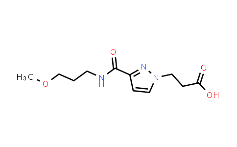 3-(3-([(3-Methoxypropyl)amino]carbonyl)-1H-pyrazol-1-yl)propanoic acid