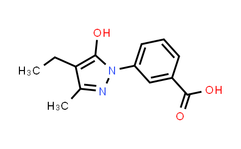 3-(4-Ethyl-5-hydroxy-3-methyl-pyrazol-1-yl)benzoic acid