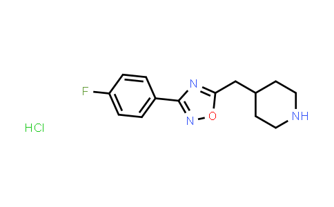 3-(4-fluorophenyl)-5-(4-piperidylmethyl)-1,2,4-oxadiazole hydrochloride