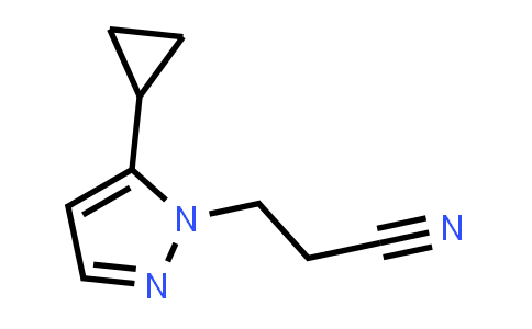 3-(5-cyclopropylpyrazol-1-yl)propanenitrile