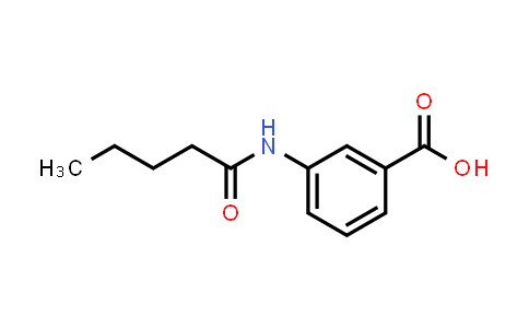 3-(Pentanoylamino)benzoic acid