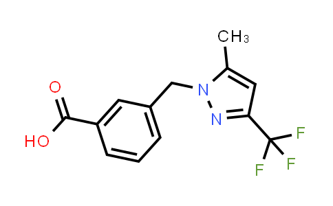 3-([5-Methyl-3-(trifluoromethyl)-1H-pyrazol-1-yl]methyl)benzoic acid
