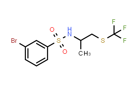 3-Bromo-N-(1-methyl-2-trifluoromethylsulfanylethyl)-benzenesulfonamide